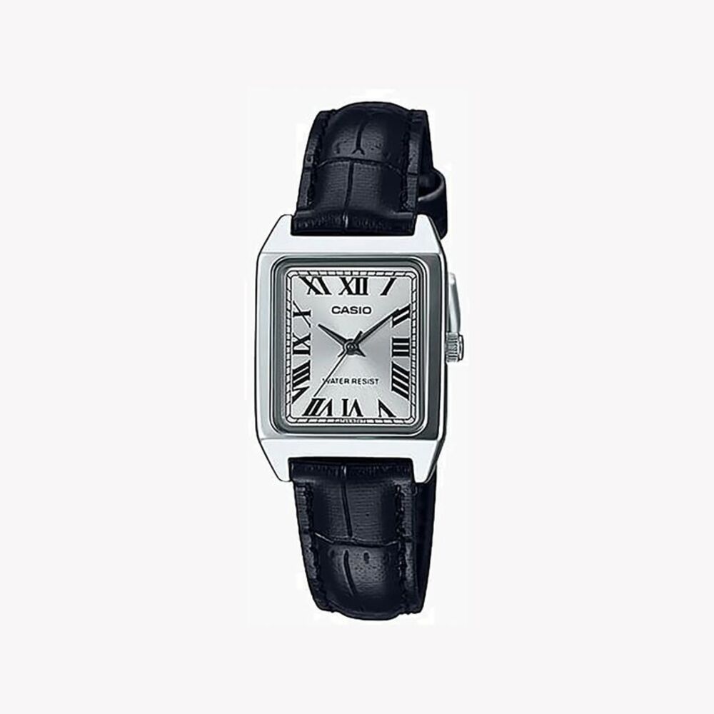 Casio Women's Black Analog Watch with Silver Dial - LTP-V007L-7B1UDF
